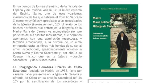 Nueva Biografía de M. Mª del Carmen - Oblatas de Cristo Sacerdote